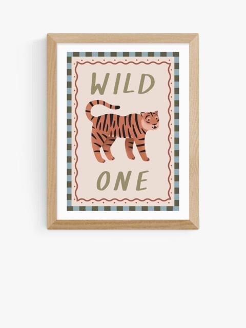 EAST END PRINTS Kid of the Village 'Wild One' Framed Print, 43.4 x 33.4cm, Natural - image 1