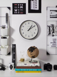 Jones Clocks Jam Analogue Wall Clock, 30cm, Black - thumbnail 4