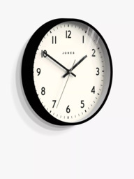 Jones Clocks Jam Analogue Wall Clock, 30cm, Black - thumbnail 2
