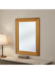 Yearn Fluted Rectangular Frame Wall Mirror, Gold