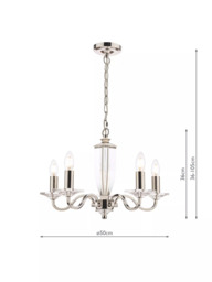 Laura Ashley Carson Chandelier Ceiling Light - thumbnail 6