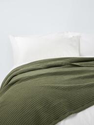 John Lewis Washed Waffle Bedspread