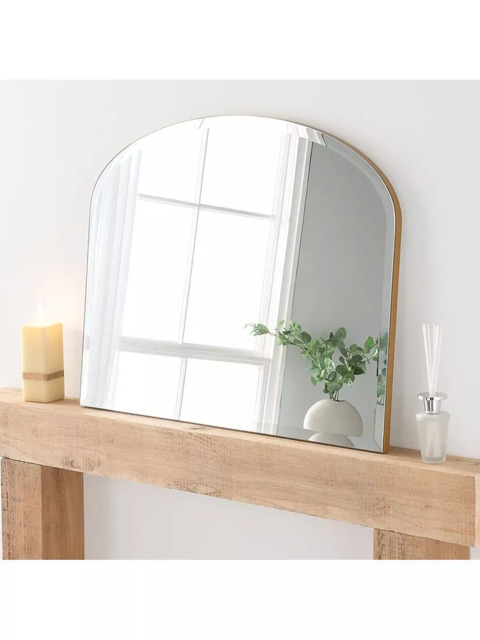 Yearn Delicacy Overmantel Wood Frame Wall Mirror, 69 x 91cm