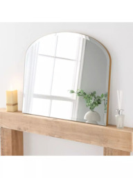 Yearn Delicacy Overmantel Wood Frame Wall Mirror, 69 x 91cm