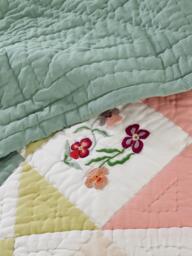 John Lewis x Anine Cecilie Iversen Pansy Quilted Bedspread, Multi - thumbnail 3