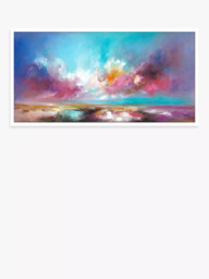 John Lewis Anna Schofield 'Rose Scent' Embellished Framed Print, 64.5 x 124.5cm, Pink/Multi - thumbnail 1