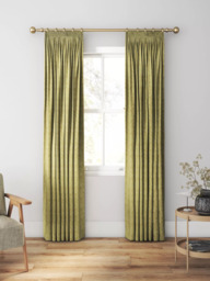 William Morris At Home Marigold Velvet Made to Measure Curtains or Roman Blind, Ochre - thumbnail 3