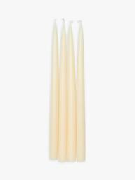 Neptune Nightingale Tapered Dinner Candles, Pack of 4, Calico