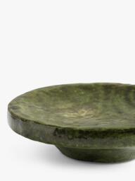 Pottery Barn Glazed Earthenware Candle Tray, 15cm, Vineyard Green - thumbnail 3