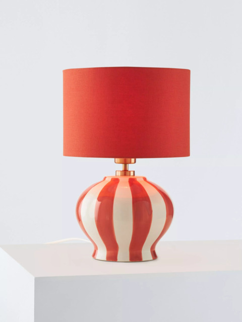 John Lewis Burano Striped Ceramic Table Lamp - image 1