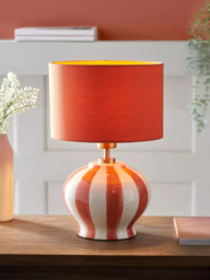John Lewis Burano Striped Ceramic Table Lamp - thumbnail 2