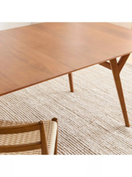 west elm Mid-Century 4-6 Seater Extendable Wood Dining Table, Acorn - thumbnail 4