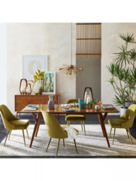 west elm Mid-Century 4-6 Seater Extendable Wood Dining Table, Acorn - thumbnail 3