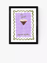 EAST END PRINTS Emmy Lupin Studio 'Espresso Martini' Framed Print
