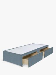 John Lewis Non-Sprung Upholstered 2 Drawer Divan Base, Single - thumbnail 2