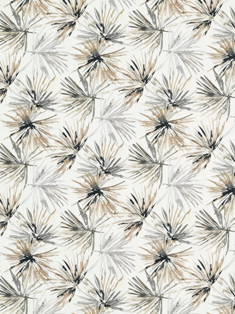 Harlequin Aucuba Made to Measure Curtains or Roman Blind, Steel/Jet - image 1