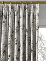 Harlequin Aucuba Made to Measure Curtains or Roman Blind, Steel/Jet - thumbnail 2