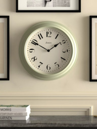 Jones Clocks Fenchurch Analogue Wall Clock, 40cm, Desert Sage - thumbnail 3