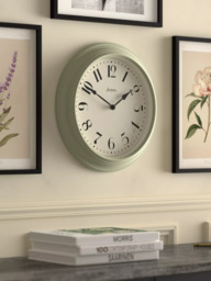 Jones Clocks Fenchurch Analogue Wall Clock, 40cm, Desert Sage - thumbnail 4