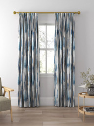 Harlequin Estrato Made to Measure Curtains or Roman Blind, Denim/Nude/Sky - thumbnail 5