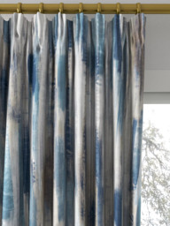 Harlequin Estrato Made to Measure Curtains or Roman Blind, Denim/Nude/Sky - thumbnail 2