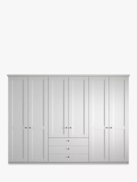 John Lewis Marlow 300cm Hinged Door Wardrobe with 3 Drawers - thumbnail 2