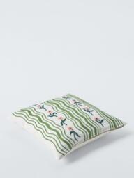 John Lewis x Anine Cecilie Iversen Ribbon Cushion, Blossom - thumbnail 3