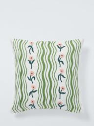 John Lewis x Anine Cecilie Iversen Ribbon Cushion, Blossom - thumbnail 1