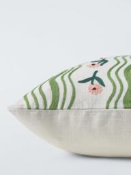 John Lewis x Anine Cecilie Iversen Ribbon Cushion, Blossom - thumbnail 4