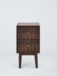 John Lewis Groove 2 Drawer Bedside Chest - thumbnail 3