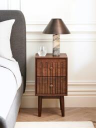 John Lewis Groove 2 Drawer Bedside Chest - thumbnail 2