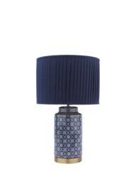 Laura Ashley Knipton Ceramic Table Lamp, Blue - thumbnail 4