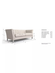 Laura Ashley Chatsworth Large 3 Seater Sofa, Teak Leg - thumbnail 3