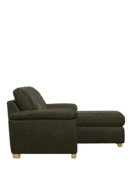 John Lewis Camden RHF Chaise Leather Sofa Bed, Light Leg - thumbnail 3