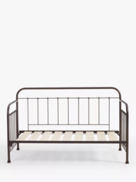 Wrought Iron And Brass Bed Co. Edward Day Bed, Single, Bronze - thumbnail 3