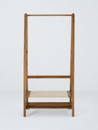 John Lewis FSC-Certified (Acacia Wood) and Rope Clothes Rail, Natural - thumbnail 2