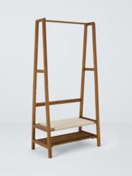 John Lewis FSC-Certified (Acacia Wood) and Rope Clothes Rail, Natural - thumbnail 1