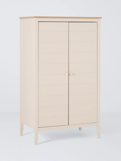 John Lewis Avery Double Wardrobe, Linen/Natural - image 1