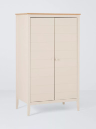 John Lewis Avery Double Wardrobe, Linen/Natural