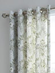 Laura Ashley Parterre Pair Lined Eyelet Curtains - thumbnail 3