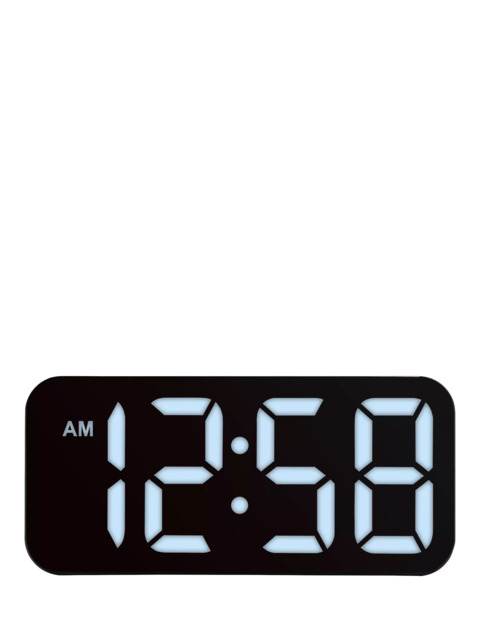 Acctim LED Multi Colour Changing Digital Alarm Clock, Black - image 1