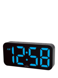 Acctim LED Multi Colour Changing Digital Alarm Clock, Black - thumbnail 3