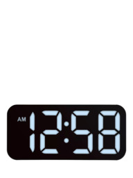 Acctim LED Multi Colour Changing Digital Alarm Clock, Black - thumbnail 1