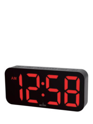 Acctim LED Multi Colour Changing Digital Alarm Clock, Black - thumbnail 5