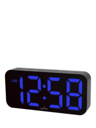 Acctim LED Multi Colour Changing Digital Alarm Clock, Black - thumbnail 2