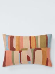 John Lewis Strata Rectangular Cushion, Multi - thumbnail 1
