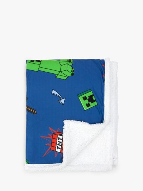 Minecraft Sherpa Fleece Blanket - image 1