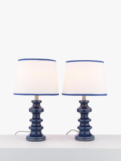 John Lewis Pagoda Ceramic Table Lamp, Set of 2 - image 1