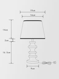 John Lewis Pagoda Ceramic Table Lamp, Set of 2 - thumbnail 2