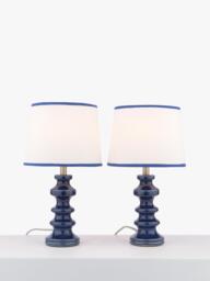 John Lewis Pagoda Ceramic Table Lamp, Set of 2